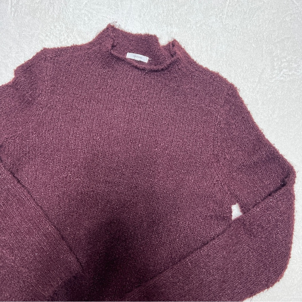 Maurices Mock Turtleneck Sparkly Knit Sweater